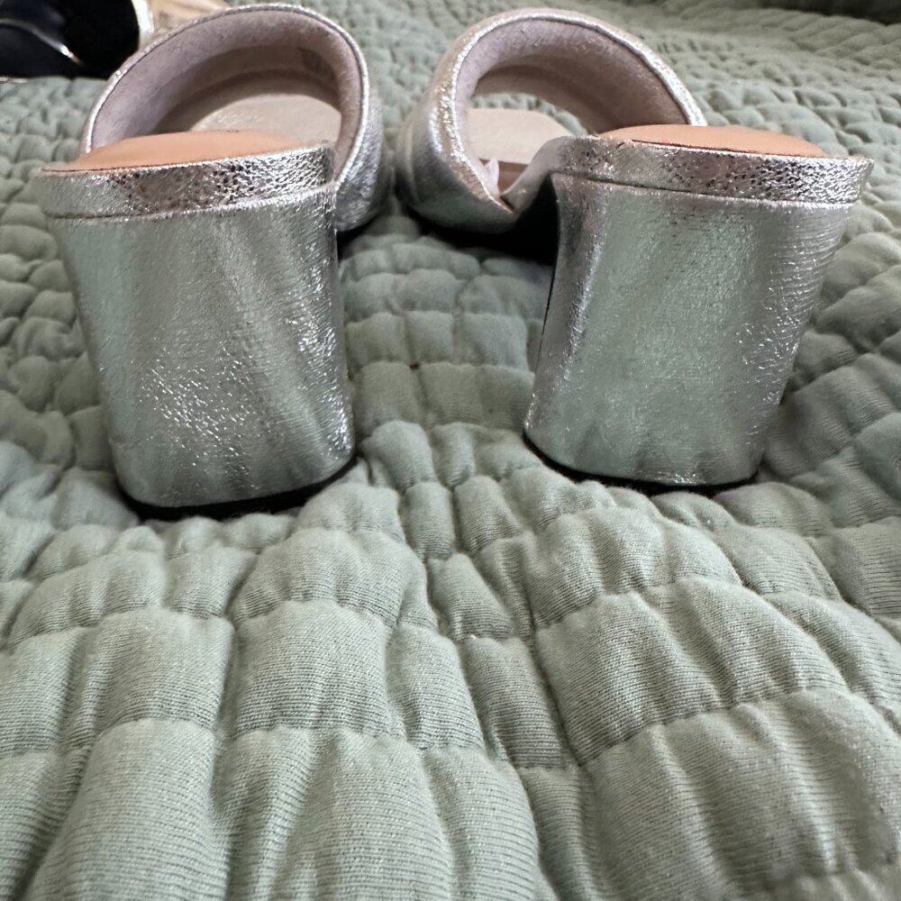 A New Day - Women's silver slip on Open-toe Sandals - Picture 3 of 4